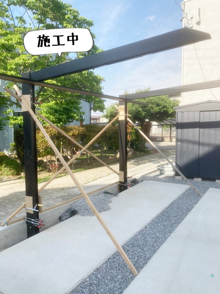 日本全国送料無料 エクステリア ガーデン FelijuカーポートSC 1500 基本 33-57型 ロング柱H25 W3,319×L5,700 